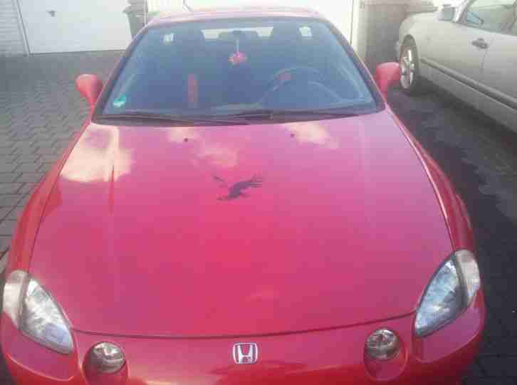 CRX Del Sol Cabrio Roadster 125 ps in Rot.