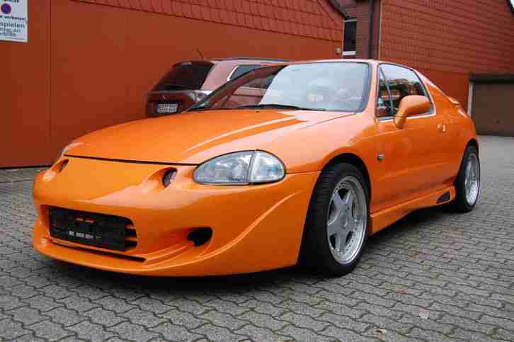 Honda CRX Del Sol ! Der Hingucker ! Body Kit+Tiefer+Härter+Lambogini Orange