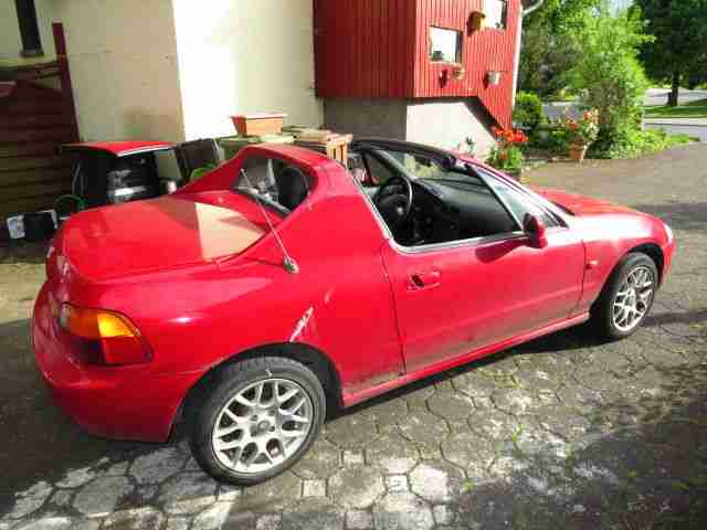 Honda CRX del Sol Cabrio Rot