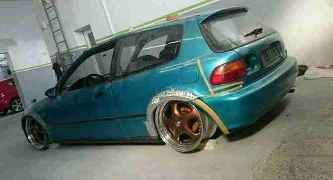 Honda Civic EG3 Umbau Projektaufgabe Low Static Tuning Integra Achsen 5x114,3