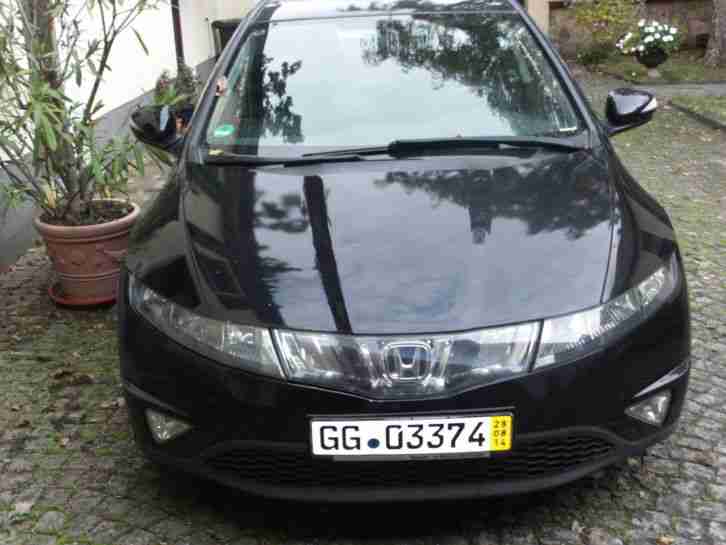 Honda Civic FK3 Bj 12.2007 TOP Ausstattung TÜV NEU Schwarz Silber Sport