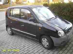 Hyundai ATOS schwarz Bj3.99 HU 2.14 Bastler fahrbereit Windschutzscheibe neu