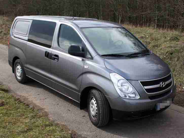 Hyundai H-1 H1 teilverglast HK Cargo Mixto, EZ 2011, 170PS, Klima, AHK, 68.000km