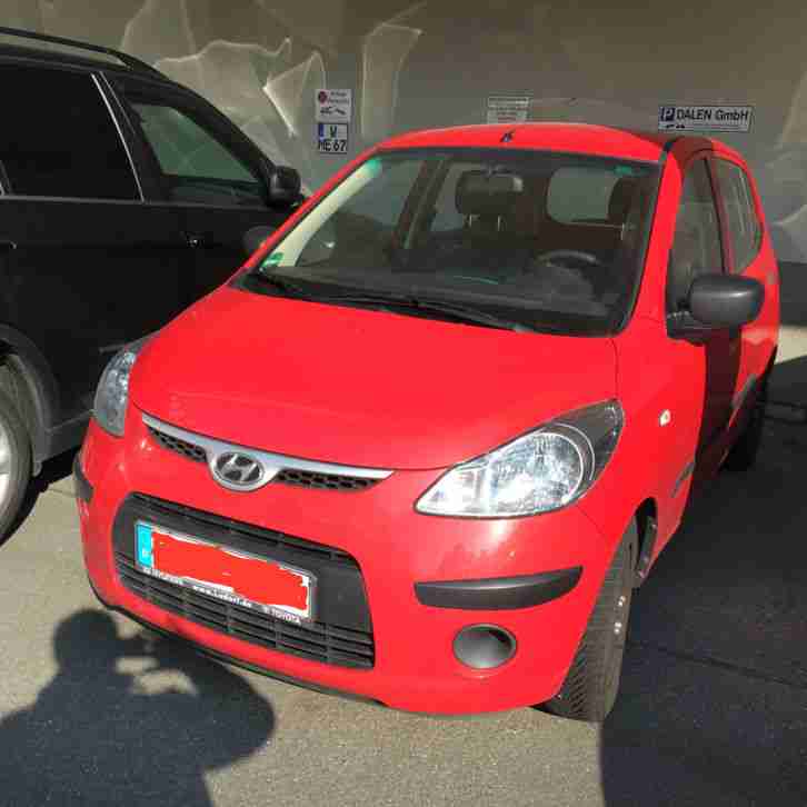 Hyundai i10 1.1 2010, Rot, Klimaanlage, 5 Türer, Erste Hand