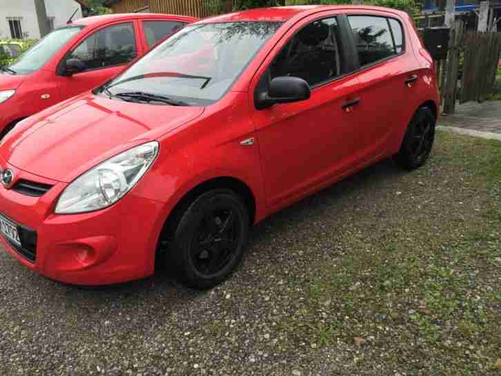 Hyundai i20 rot, 5türer, 96.000 km, EZ 06/2010, 79 PS, Benzin