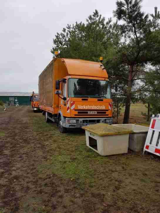 IVECO LKW ML 75 E 15, Ladebordwand, Plane u. Spriegel,