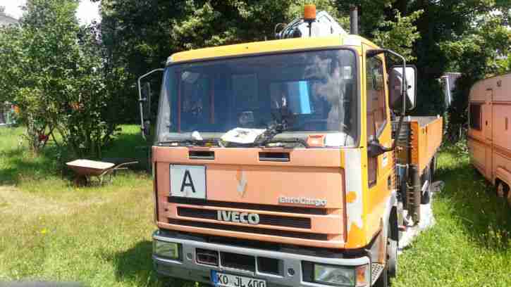 Iveco EuroCargo ML 80 E 15 mit Kran Ladekran