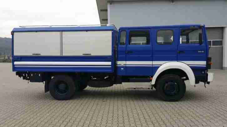 Iveco Magirus 120 23 Ex THW guter zustand 2x Seilwinde 7 Personen