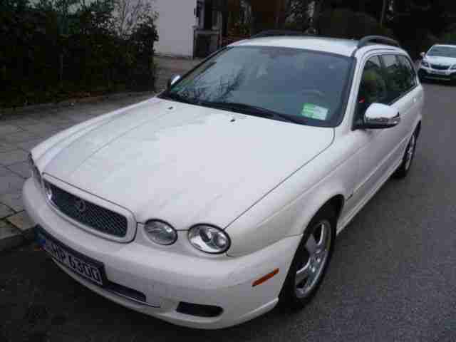 Jaguar X-Type Estate (=Kombi) 2,2l Diesel Automatik, polarweiß 133500km, 05/2008