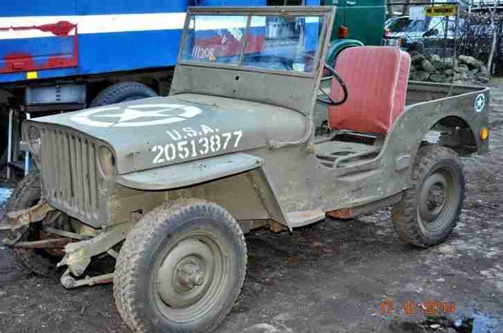 Jeep Willys 1944 zu restaurieren , 60% komplett