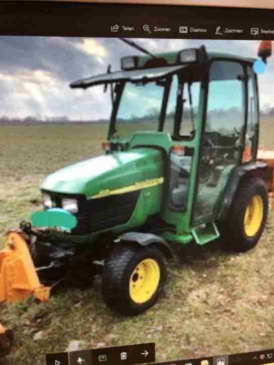 John Deere Komunaltraktor 4115 Mit Winterdienstausrüstung