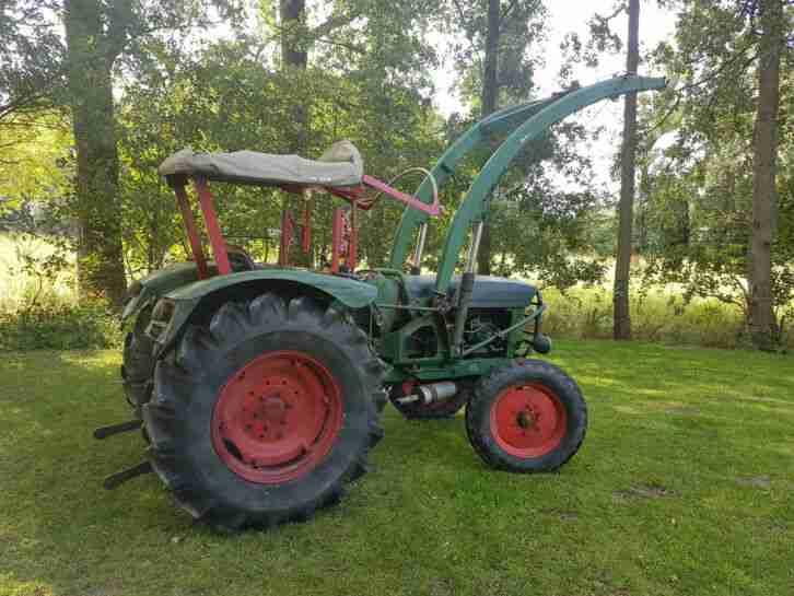 John Deere Lanz 700 Schlepper Traktor mit Frontlader