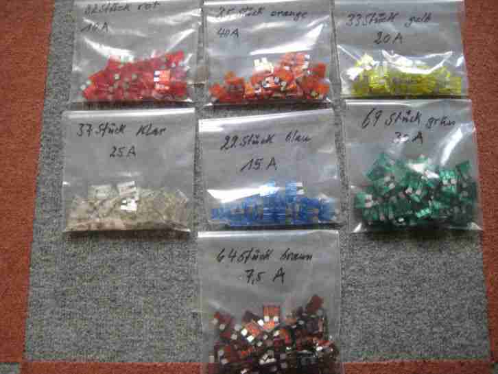 KFZ SICHERUNG AUTO FLACHSICHERUNG ( KONVOLUT ) siehe bilder