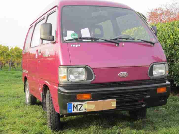 KIA ASIA Kleinbus BUS Bj 2001 LKW Kasten TÜV/ASU NEU nur 36000 km original EXOTE