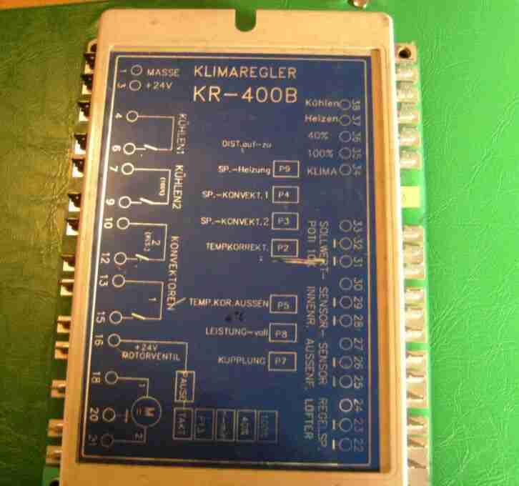 KLIMAREGLER KR 400B Bader Steuergerät Klima Lüftung