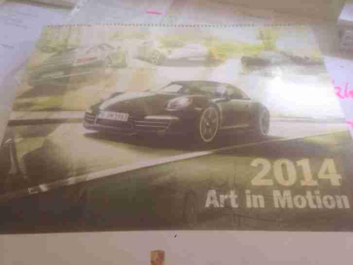 Kalender, Porsche Art In Motion 2014, Sammlerstück
