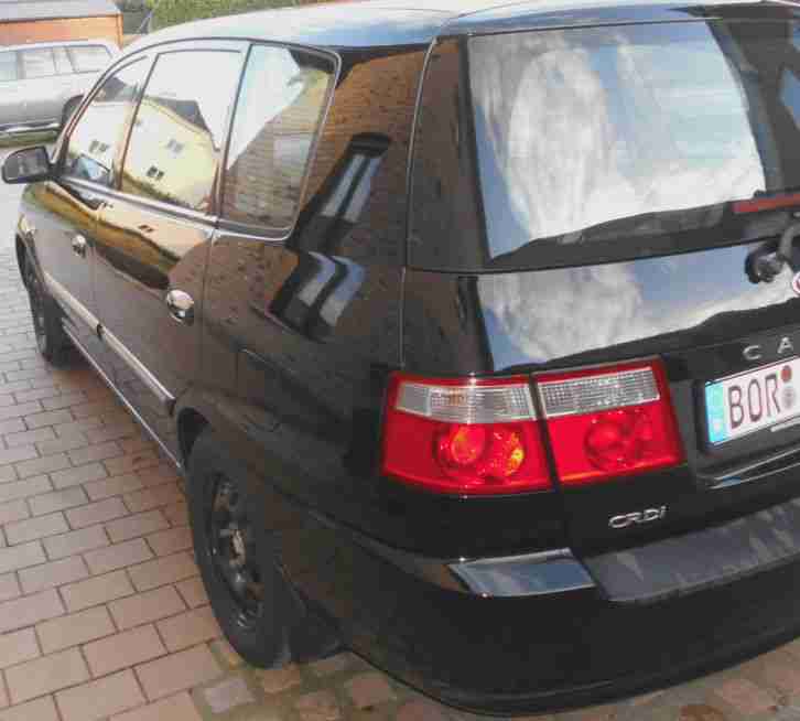 Kia Carens CRDI EX schwarz, 8 fach Bereift. 12/2005