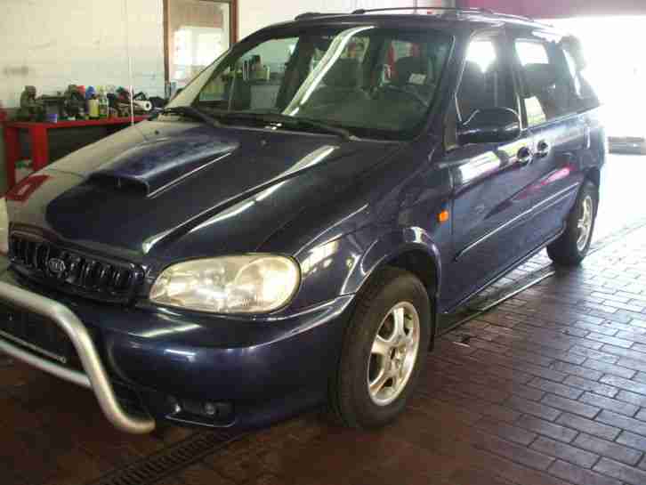Kia Carnival Diesel,BJ.07/2001,93 kw,7 Sitzer,Tüv neu,Klima,Neuteile,AHK,CD etc.