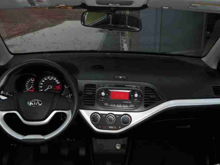 Kia Picanto EZ 11/12 Klima Navi ABS Kleinwagen Polo 7J Garantie 5Türen Schwarz