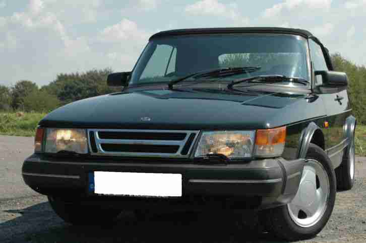 Klassisches Saab 900 Cabrio, Garagenwagen, schwarz, TÜV 11 2016, kein Mind.preis