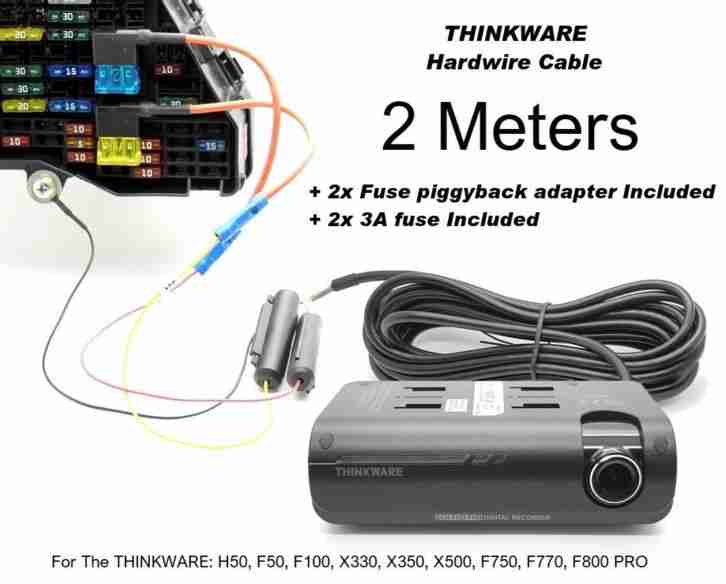 Komplett Hardwire führen für Thinkware H50, F50, X330, X350, X500, X550, F750,