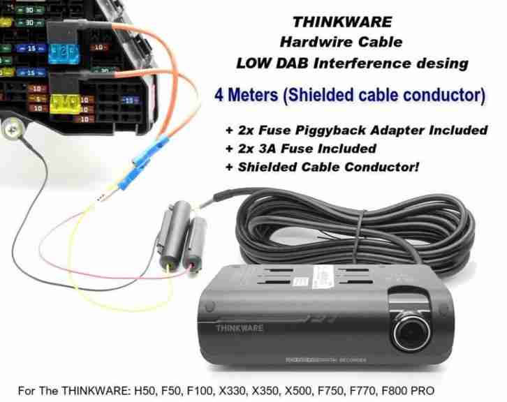 Komplett Hardwire führen für Thinkware H50, F50, X330,