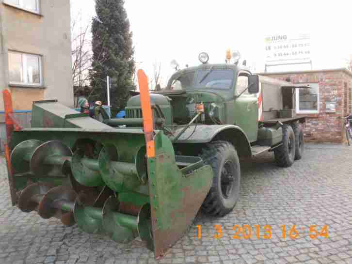 LKW Arbeitsmaschine Schneefräse Zil 157 Baujahr