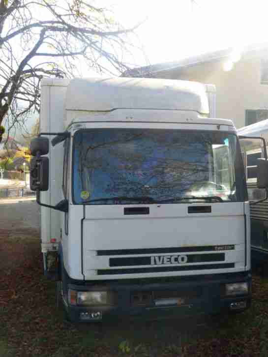 LKW Iveco Tector 100 abgelastet auf 7,49to 7m Koffer mit Baer Ladebordwand