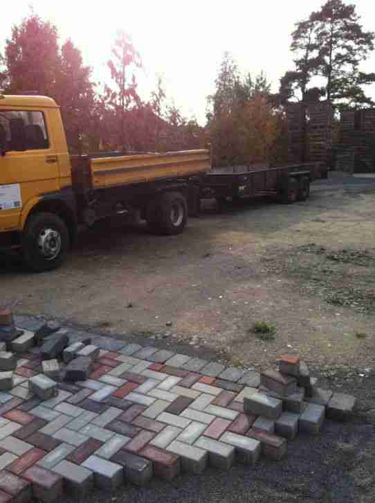 LKW MAN 3 Seitenkipper Kipper 150PS Tüv und Anhänger