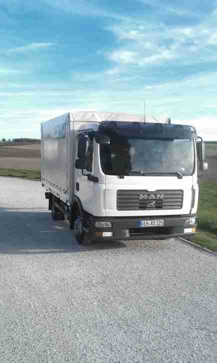LKW MAN TGL 8.150, 7,5 to, Pritsche und Plane