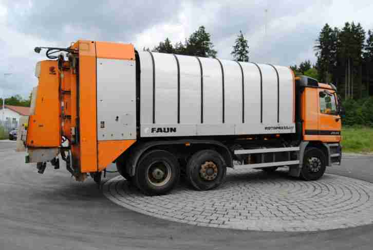 LKW Mercedes Actros 2531 Faun Rotopress, deutsches Fzg. Top INT 2561 Brutto