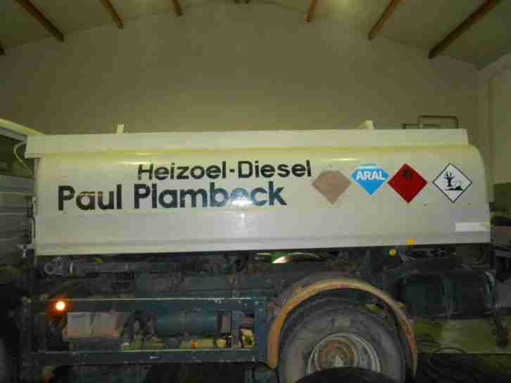 LKW Tankaufbau Diesel Heizöl 7700 Ltr Esterer mit Pumpe Zähler