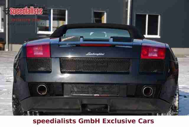 Lamborghini Gallardo Spyder E-Gear Schwarz Klappenauspu