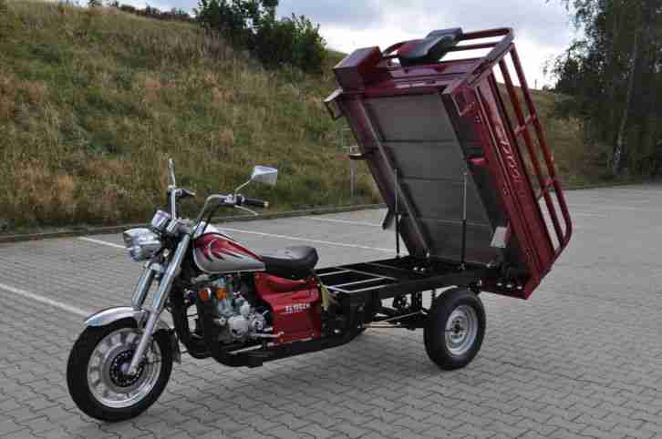 Lastendreirad Lastkraftrad Trike DREISA XL150, Motorrad für Lasten, wie neu