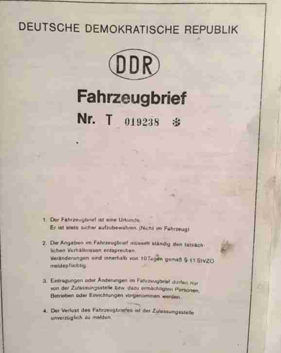 Letzter gebauter Trabant Cabrio Kübelwagen P601, 5.000 km, BJ 1990, Zustand 1a