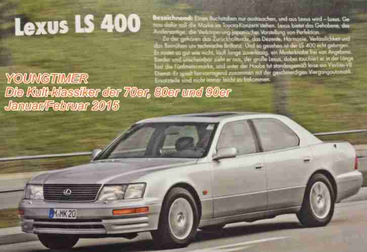 Lexus LS 400 * seltente Farbkombination Braumet. / Leder Braun mit super V Ton