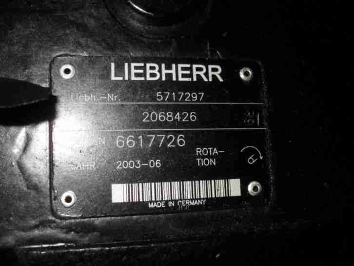 Liebherr L538 Motor & Hydrostat A10V Hydraulikpumpe Fahrmotoren