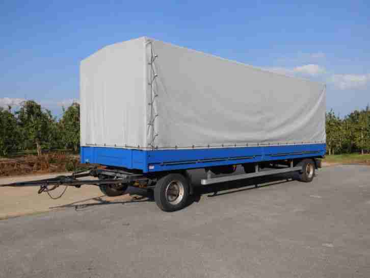Lkw Anhänger ,Tieflader, Obermeier ZP 80 , 8000 Kg, Pritsche, Plane