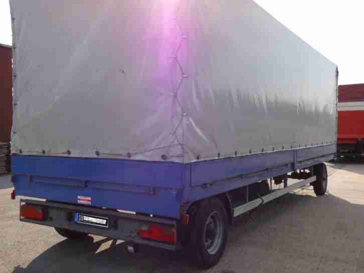 Lkw Anhänger ,Tieflader, Obermeier ZP 80 , 8000 Kg, Pritsche, Plane