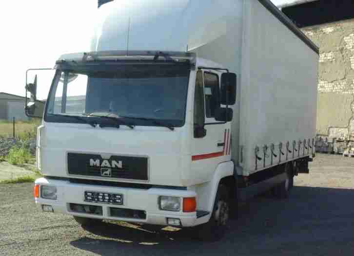 Lkw MAN 8.170 Pritsche mit Plane und LBW