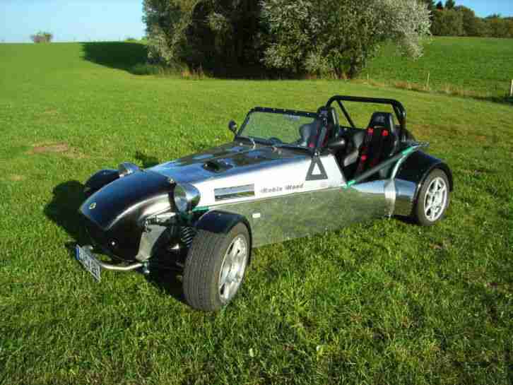 Lotus Super Seven 2,0 Liter,vercromte Federn,Leder,Edelstahlkarosserie,Lederdach