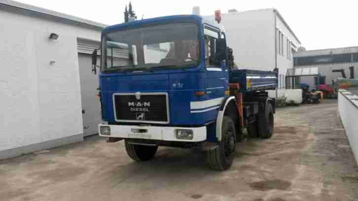 MAN 16.240 4x4 Kipper mit ATLAS Kran