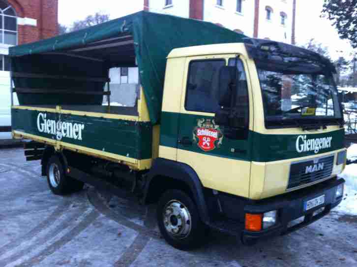 MAN L2000 Getränke Getränkeaufbau Pritsche Plane 2x AHK 4,6m lang 3,6t Nutzlast