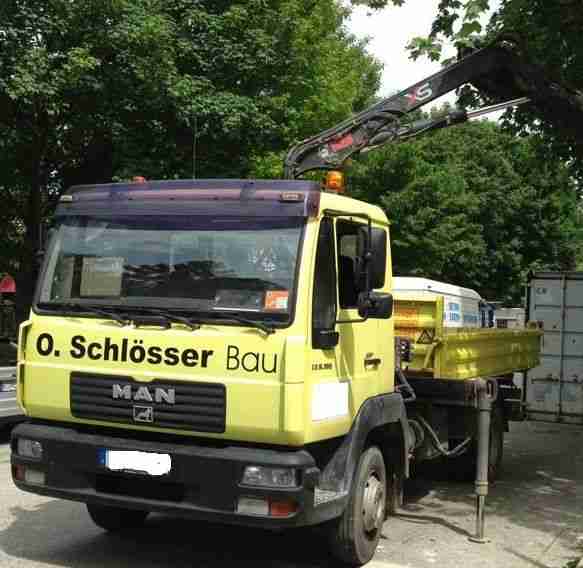 MAN LKW Ladekrankipper 7,5 to L2000 + Ladekran HIAB XS 055