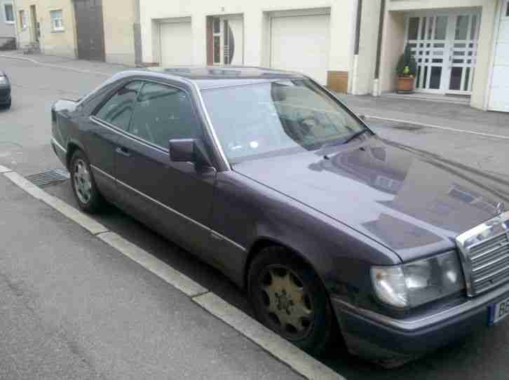 MERCEDES 124 COUPE LEDER EFH ESSD zum Wiederaufbau Rost Dellen Mängel