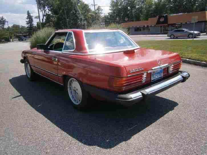 MERCEDES BENZ 1986 560SL ROT AUS TEXAS