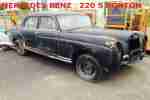 MERCEDES BENZ 220 S PONTON RESTAURATIONSOBJEKT