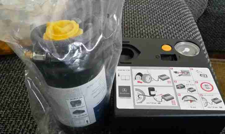 MERCEDES Füllkompressor Pannenset TIREFIT Reifendichtmittel Kompressor