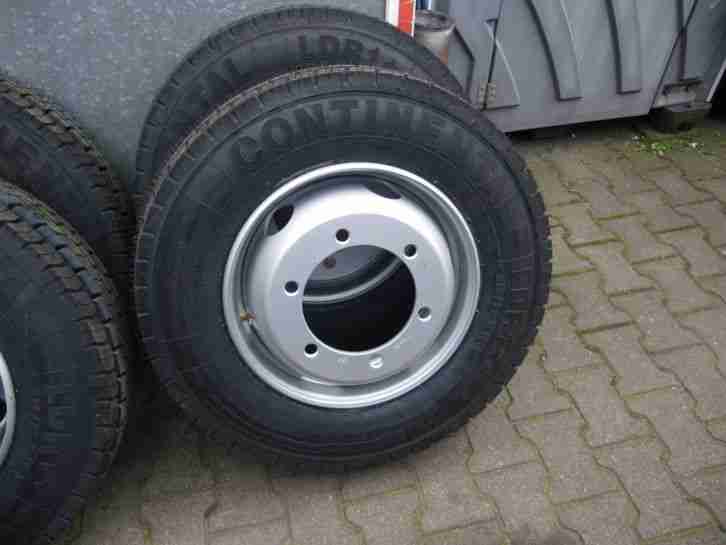 MERCEDES MAN KOMMPLETT RÄDER REIFEN MIT FELGEN 215/75R17,5 CONTINENTAL