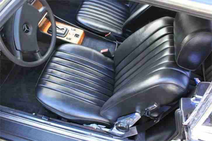 MERCEDES W107 380SL CABRIO 2+2 1983 SCHWARZ SCHWARZ TÜV NEU H KENZEICHEN